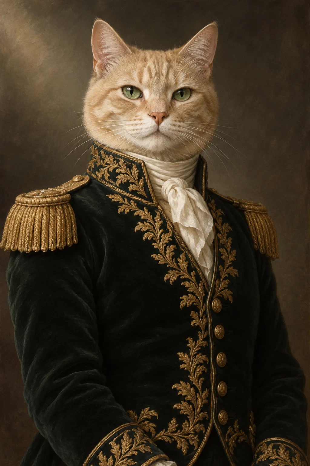 The General — illustrative pet portrait cover